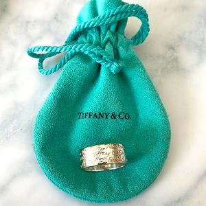Tiffany Notes Script Sterling Silver Ring